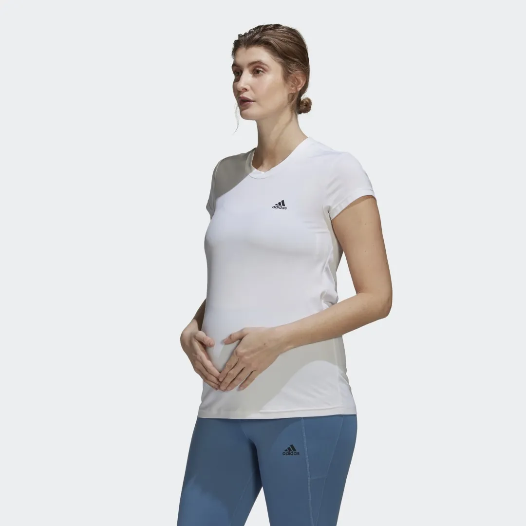 adidas Originals Designed to Move Colorblock Sport Maternity Tee