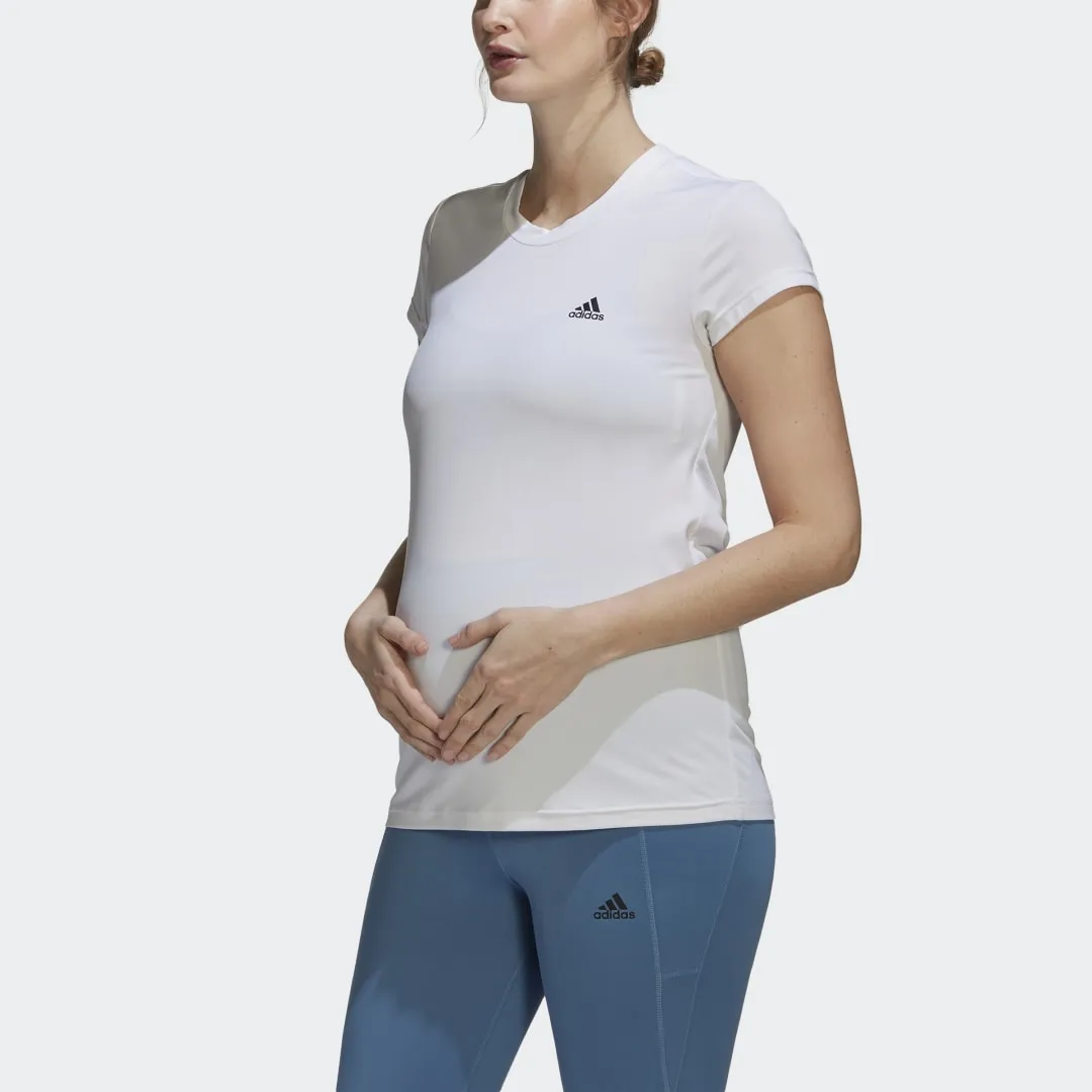 adidas Originals Designed to Move Colorblock Sport Maternity Tee