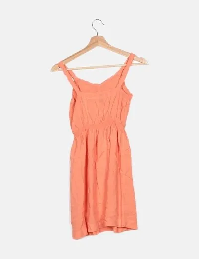 Benetton Vestido naranja casual