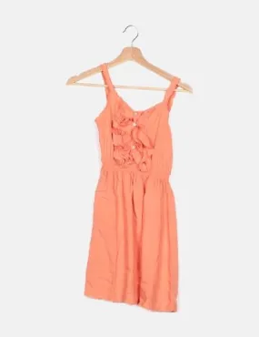 Benetton Vestido naranja casual