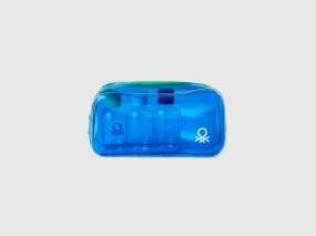 Blue beauty travel case