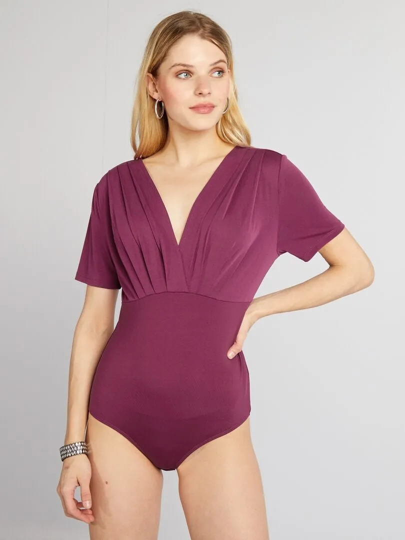 Body drapeado - PURPURA