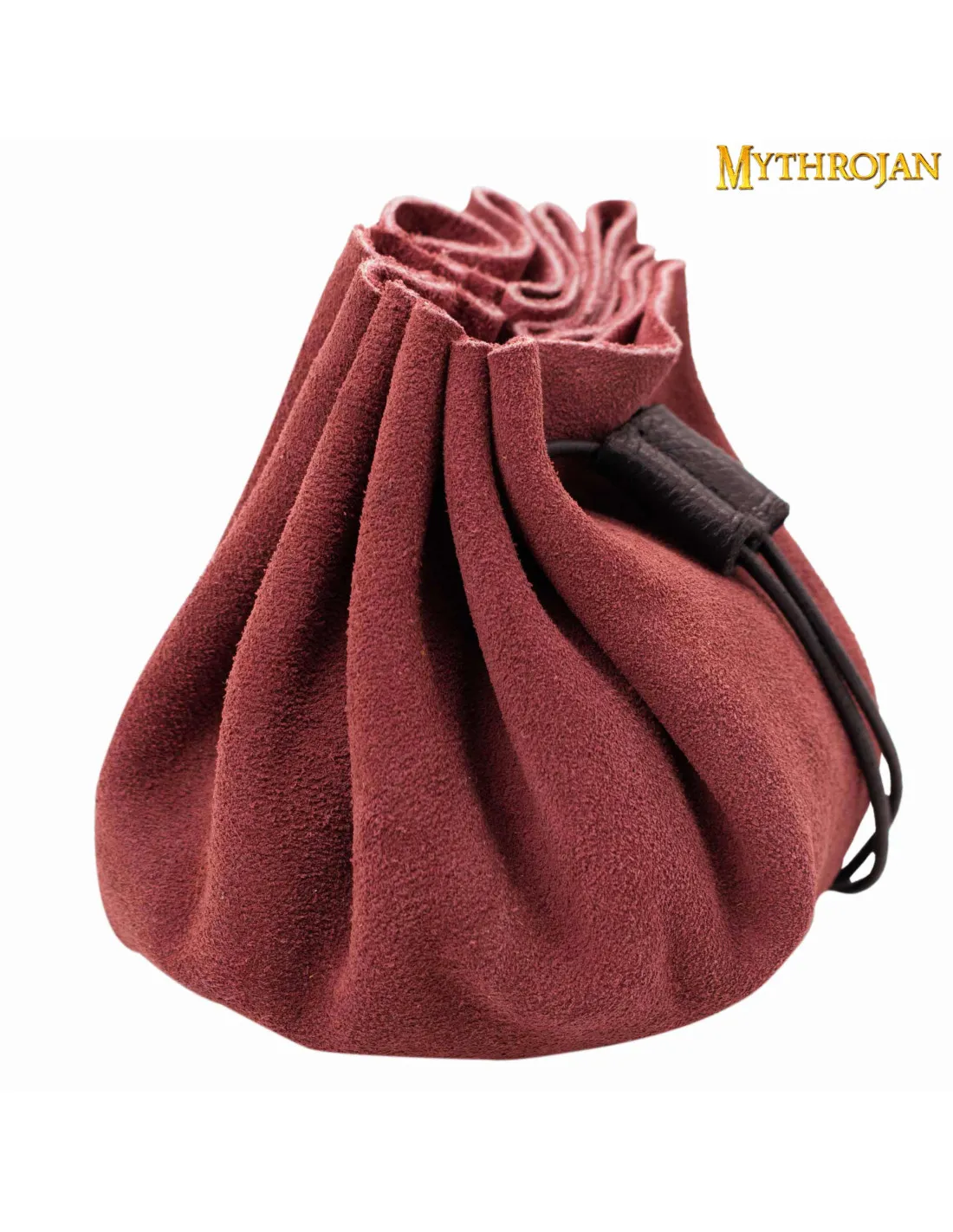 Bolsa medieval limosnera - Roja vino tinto (8,8 cm.)