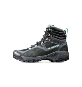 Bota senderismo mujer Mammut Sapuen High GTX (Dark sttel - neo mint)