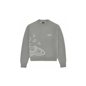 Broken Planet Knitted Sweater Heather grey