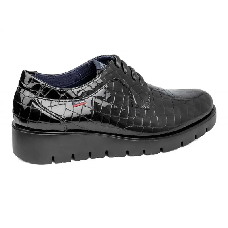 CALLAGHAN Haman 89844 Negro y marrón. Zapato cordones mujer