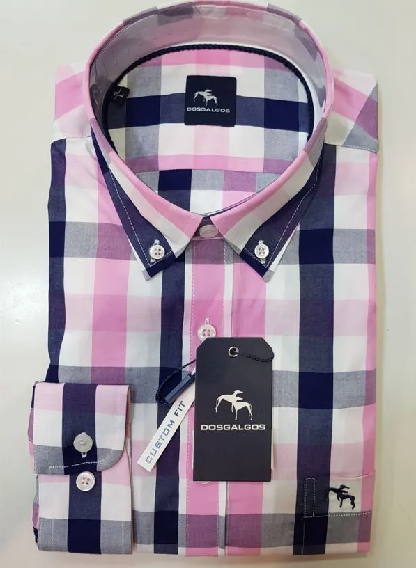 CAMISA DE HOMBRE DOS GALGOS 4461 CUADROS