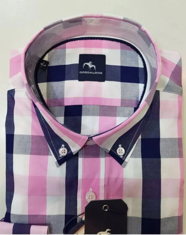 CAMISA DE HOMBRE DOS GALGOS 4461 CUADROS