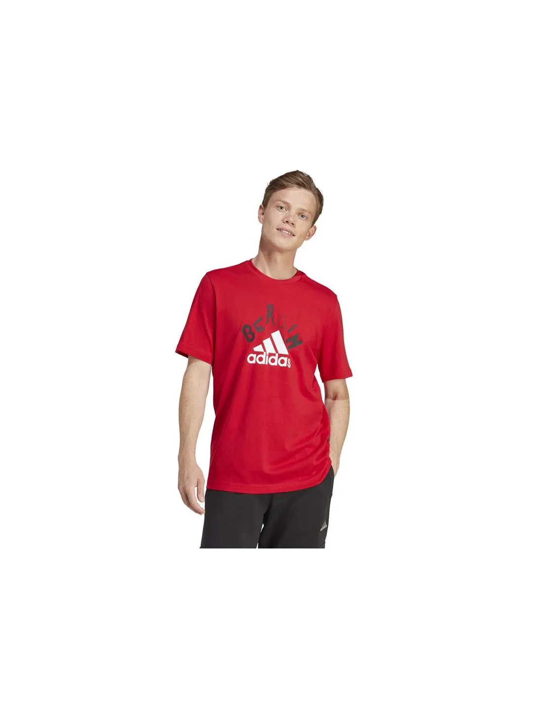 Camiseta adidas Ber Graphic Hombre Rojo