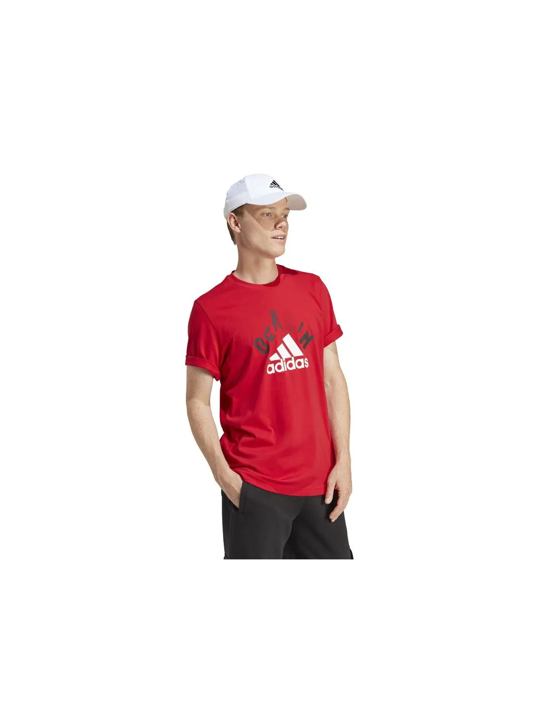 Camiseta adidas Ber Graphic Hombre Rojo