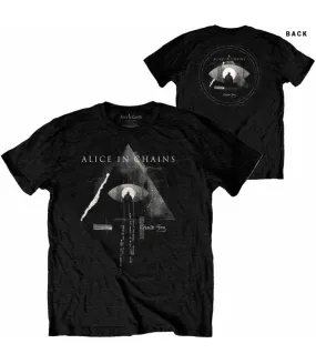 Camiseta Alice In Chains Fog Mountain Negra Manga Corta Licencia Oficial RockOff AICTS09MB