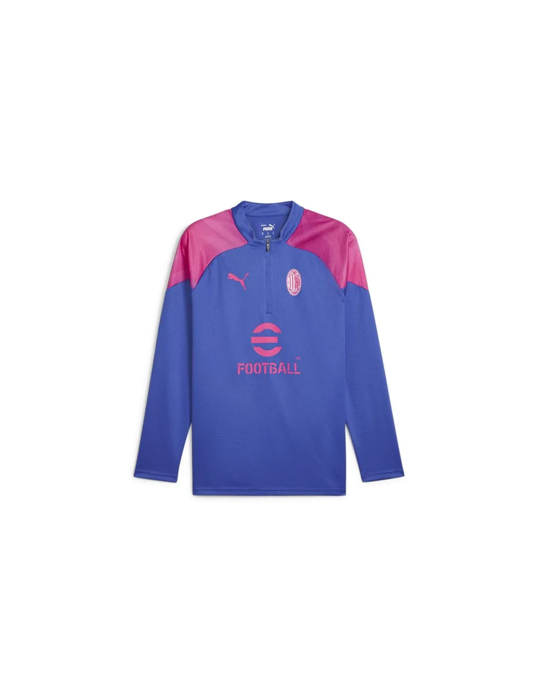 Camiseta de Fútbol Puma Ac Milan Training 1/4 Zip Hombre Azul