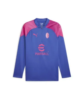 Camiseta de Fútbol Puma Ac Milan Training 1/4 Zip Hombre Azul