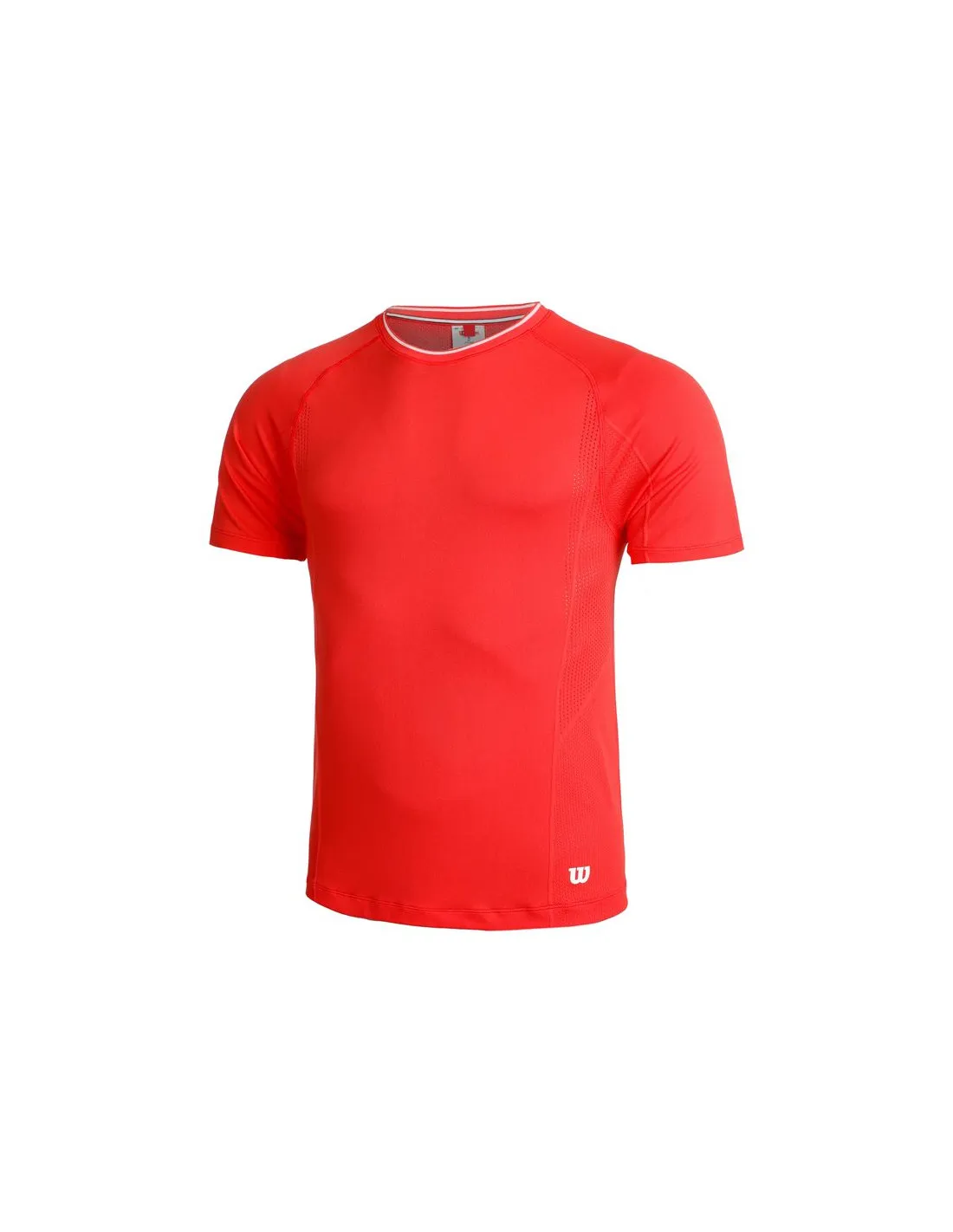 Camiseta de Pádel Wilson Team Seamless Crew Rojo Hombre