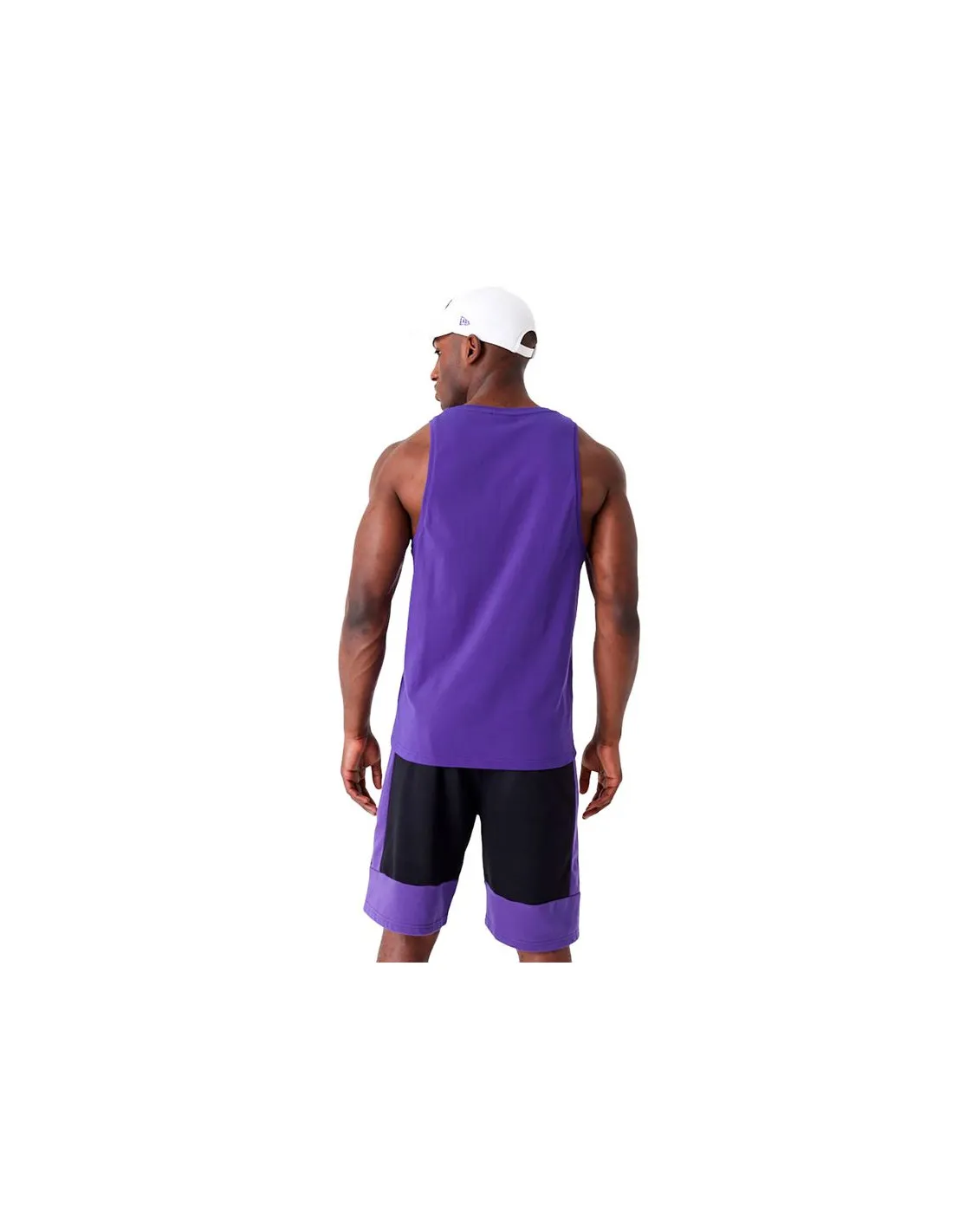 Camiseta New Era LA Lakers NBA Palm Tree Infill Hombre Morado