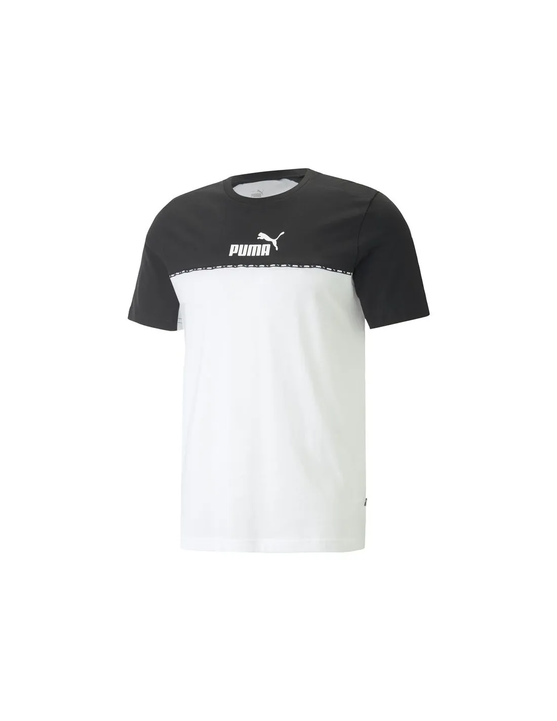 Camiseta Puma Essentials Block X Tape Hombre Black