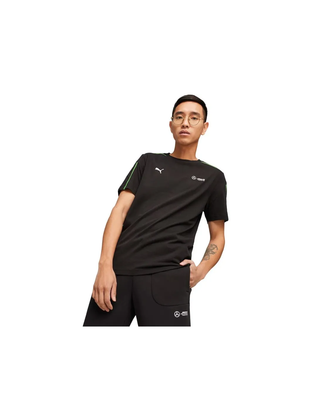 Camiseta Puma Mercedes MT7 Hombre Negro