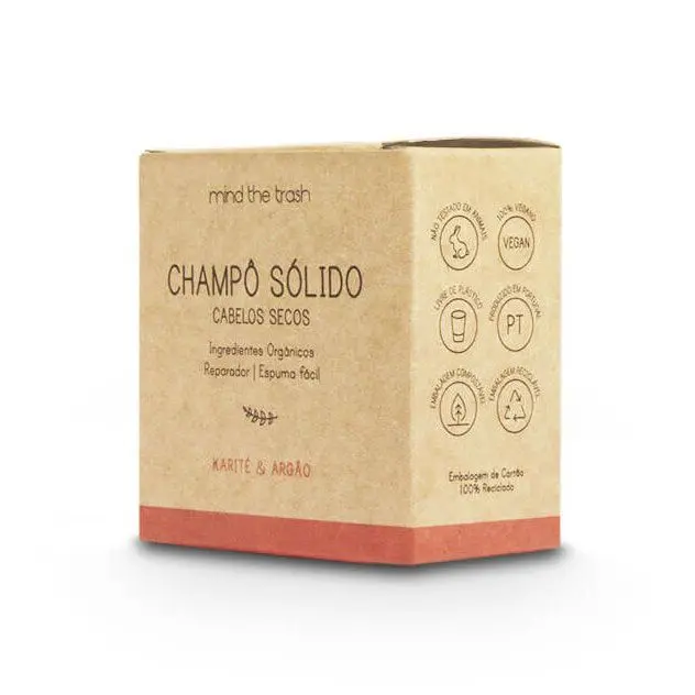 Champú sólido natural para cabello seco