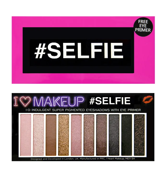 I Heart Makeup - Paleta de sombras y Mini primer - #SELFIE