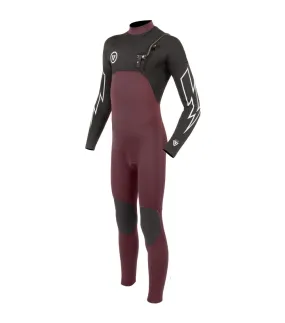 Integral para niño VISSLA 7 Seas Boys 3-2 Bolt Full Chest Zip - Wine