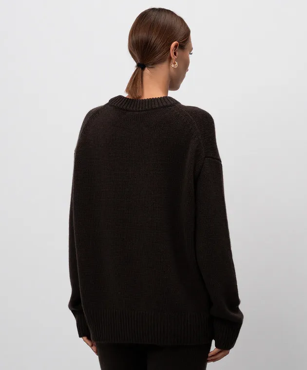 LISA YANG Renske cashmere sweater in brown