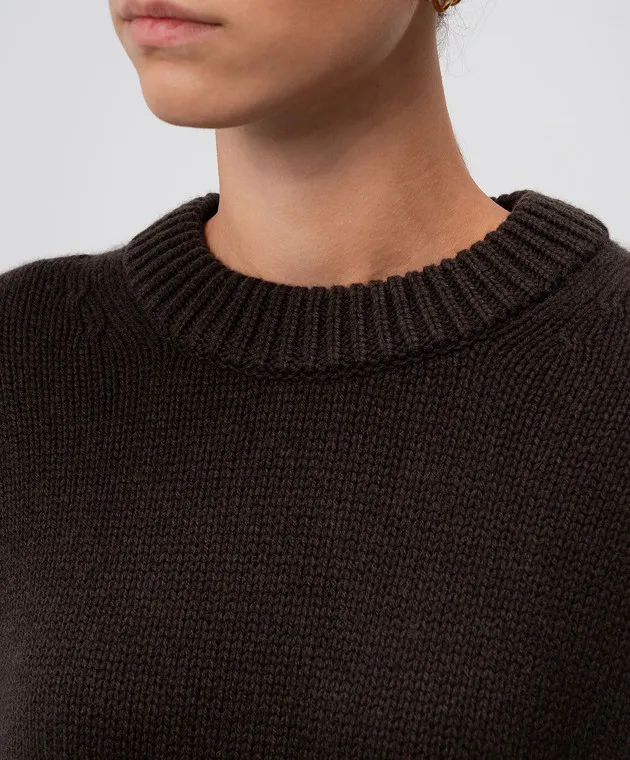 LISA YANG Renske cashmere sweater in brown