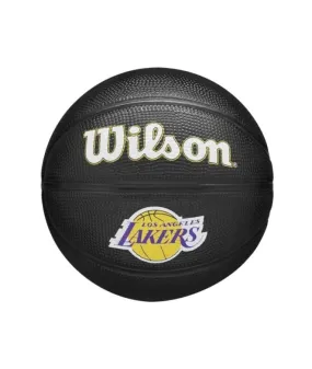 Mini Balón de Baloncesto Wilson 86 NBA Lakers Negro