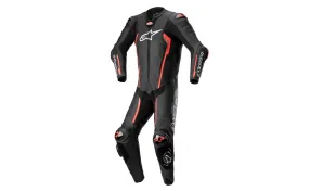 Mono Alpinestars Missile V2 Leather 1 Pc Negro Rojo Fluor |3150122-1030|