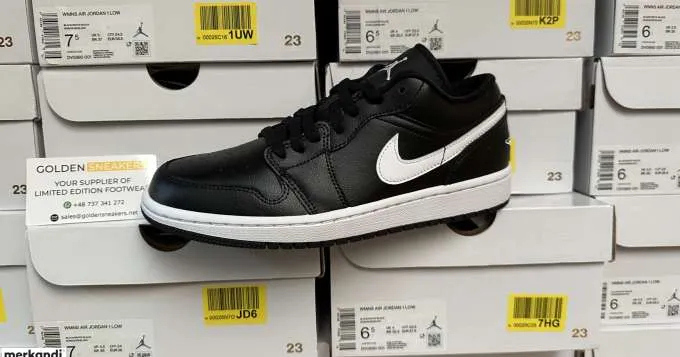 Nike Air Jordan 1 - DV0990-001 - Bajo Negro/Blanco (mujer) - 100% auténtico