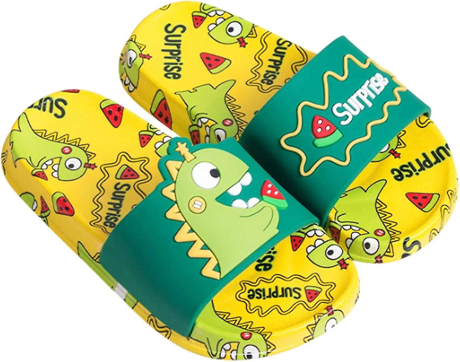 Niños Dinosaurio Slide Sandalias Antideslizantes Verano Playa Zapatos de Agua Niños Niñas Ducha Piscina Zapatillas Zapato Tacto 