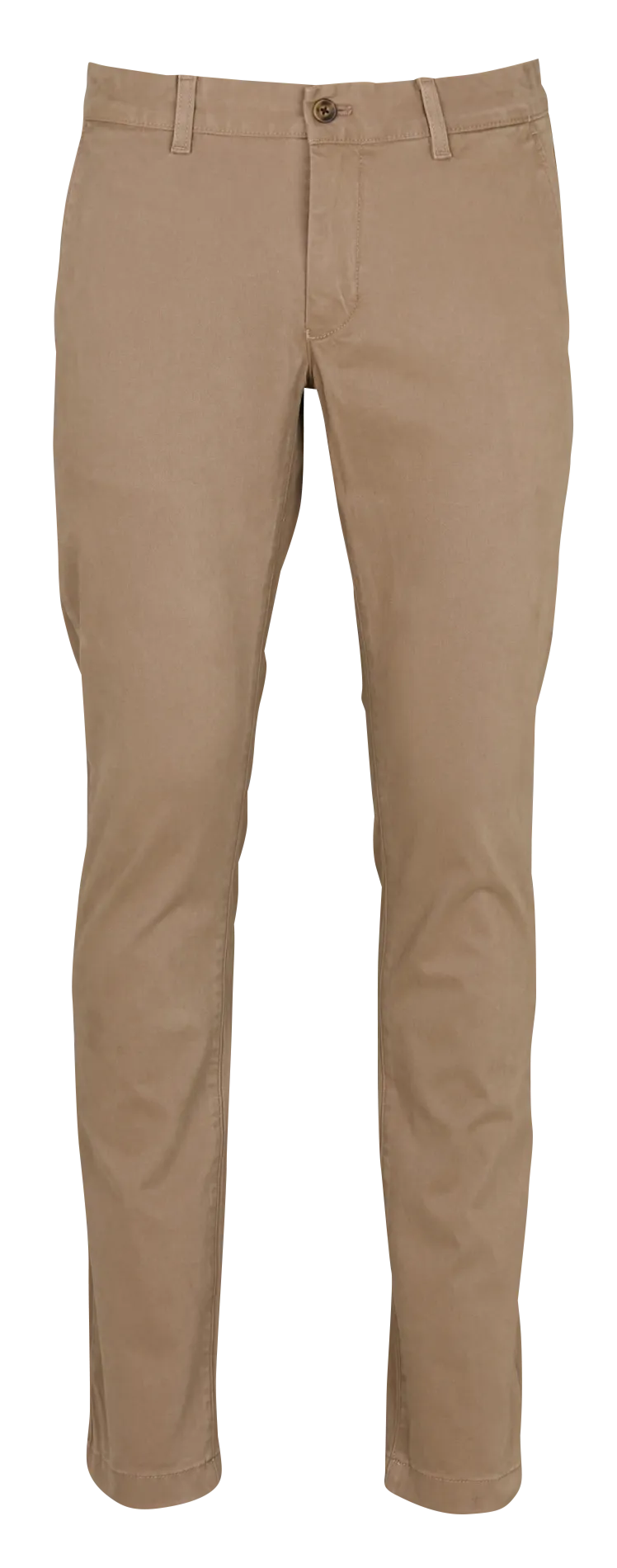 Pantalón de pinzas slim en marron