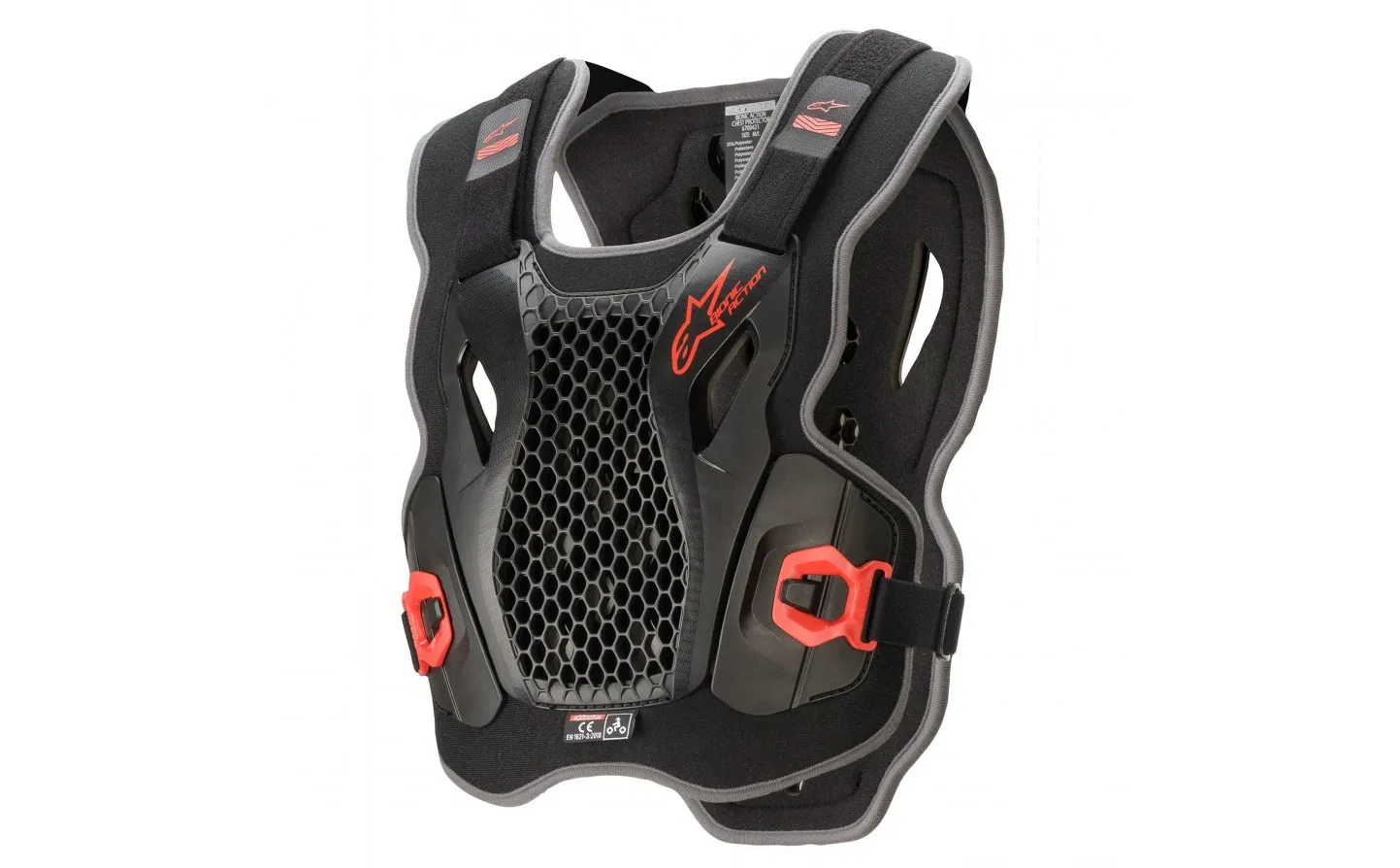 Peto Alpinestars Bionic Action Negro Rojo |6700421-13|