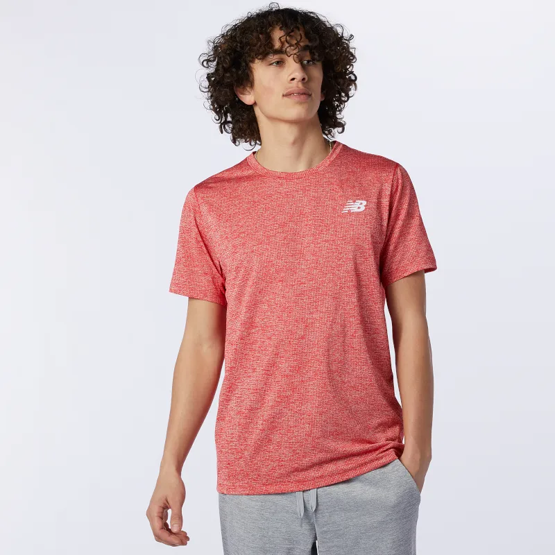 Polera Entrenamiento Hombre New Balance Tenacity Roja