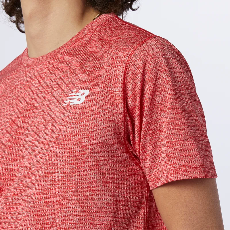 Polera Entrenamiento Hombre New Balance Tenacity Roja