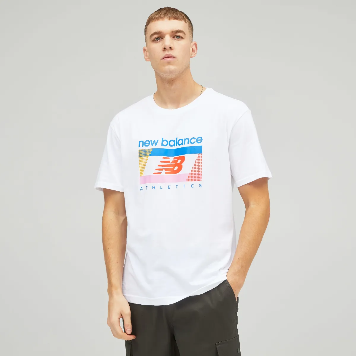 Polera Hombre New Balance Athletics Amplified Blanco