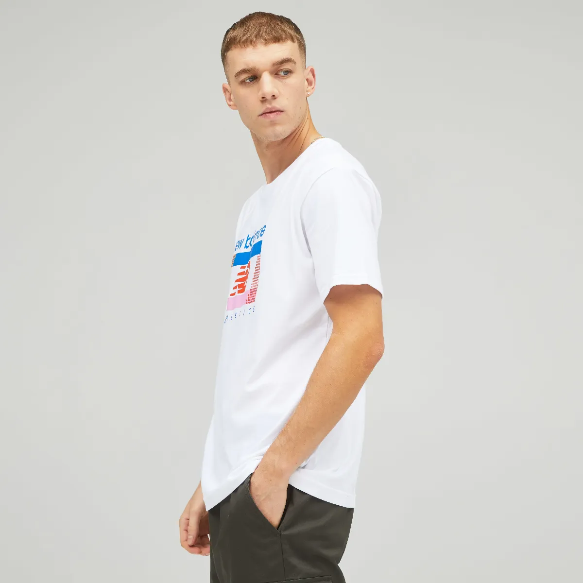 Polera Hombre New Balance Athletics Amplified Blanco