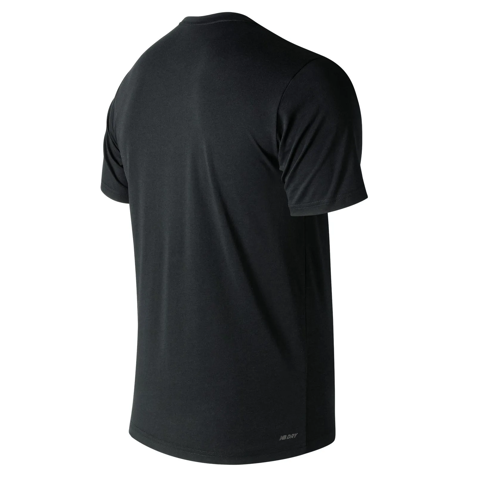 Polera Hombre New Balance Heathertech Tee Negra