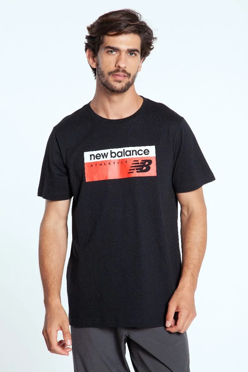 Polera Hombre New Balance T-Shirt Negra