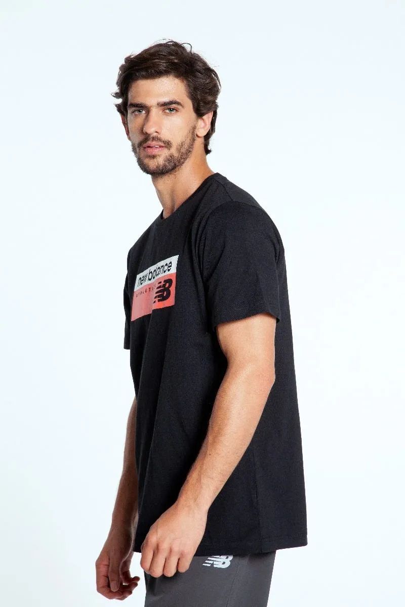 Polera Hombre New Balance T-Shirt Negra