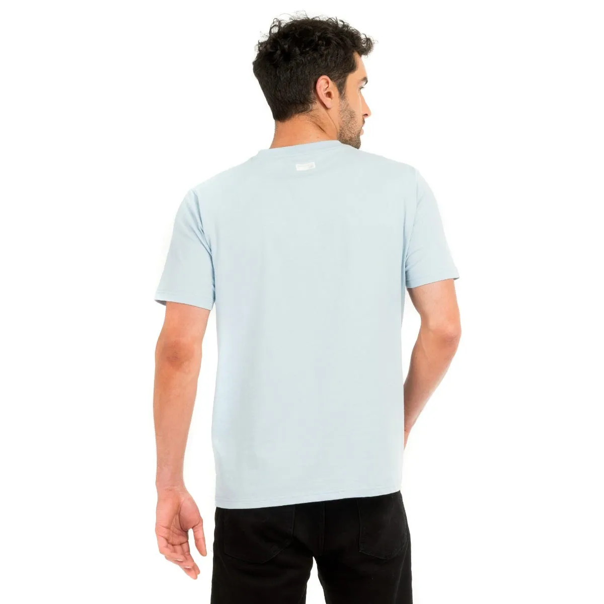 Polera Lifestyle Hombre New Balance Celeste