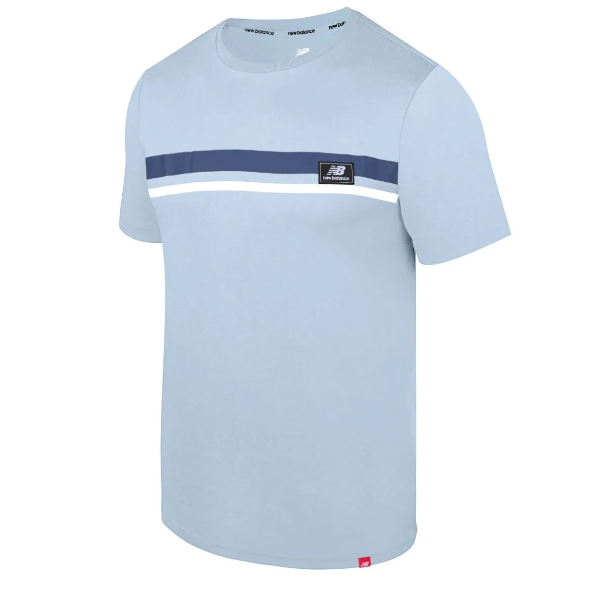 Polera Lifestyle Hombre New Balance Celeste