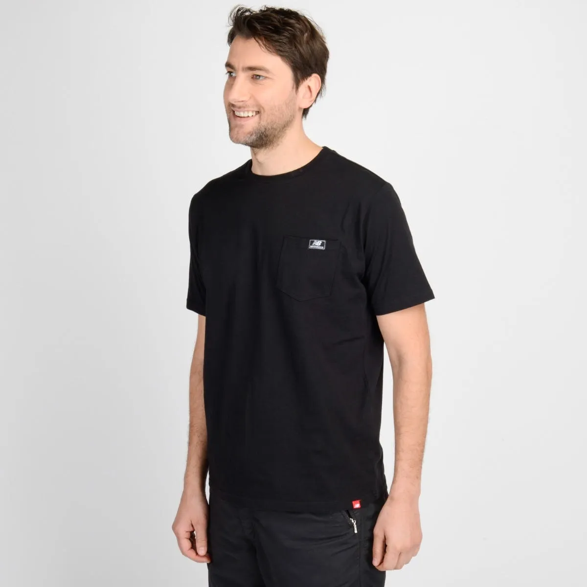 Polera Lifestyle Hombre New Balance Negra