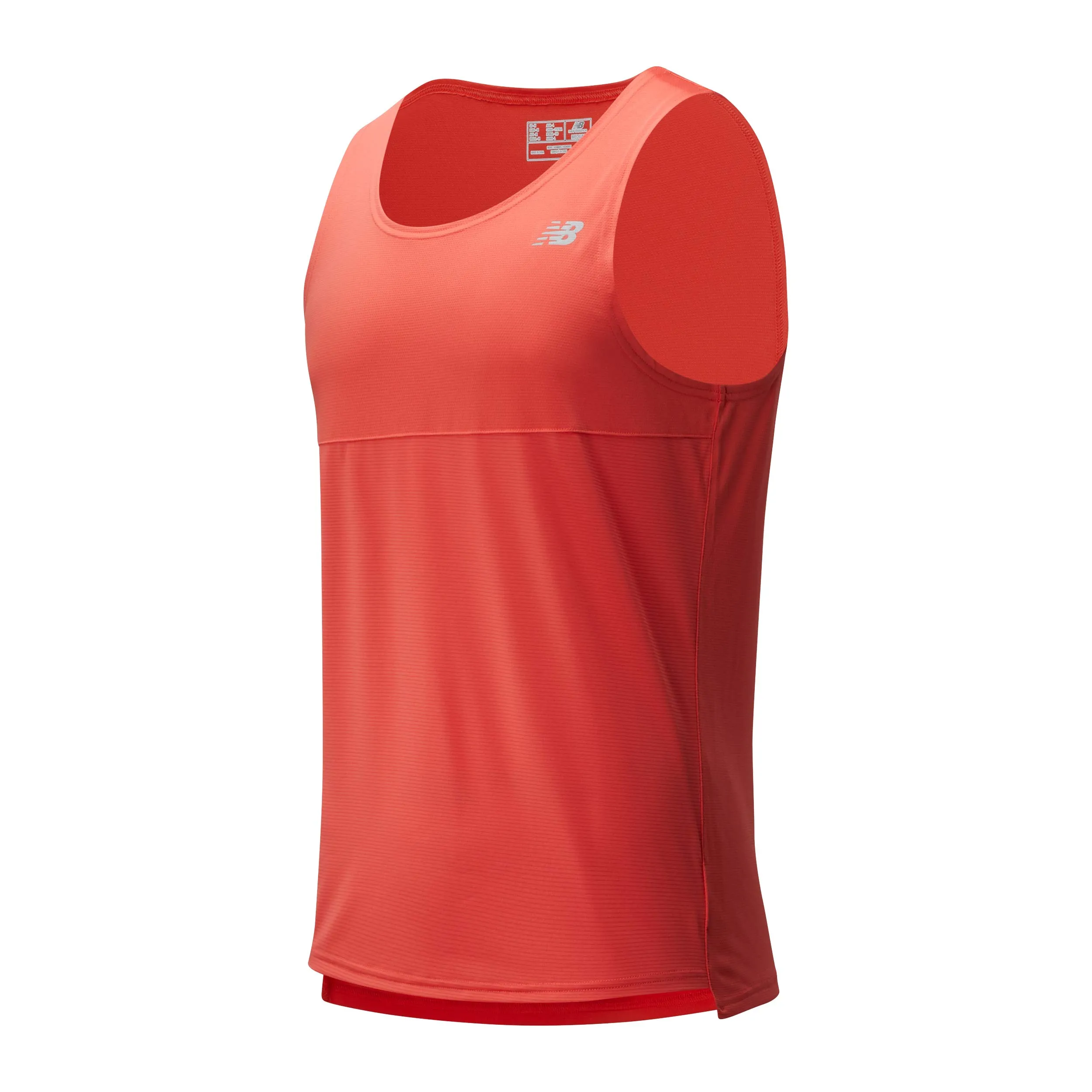 Polera Running Hombre New Balance Accelerate Singlet Naranja