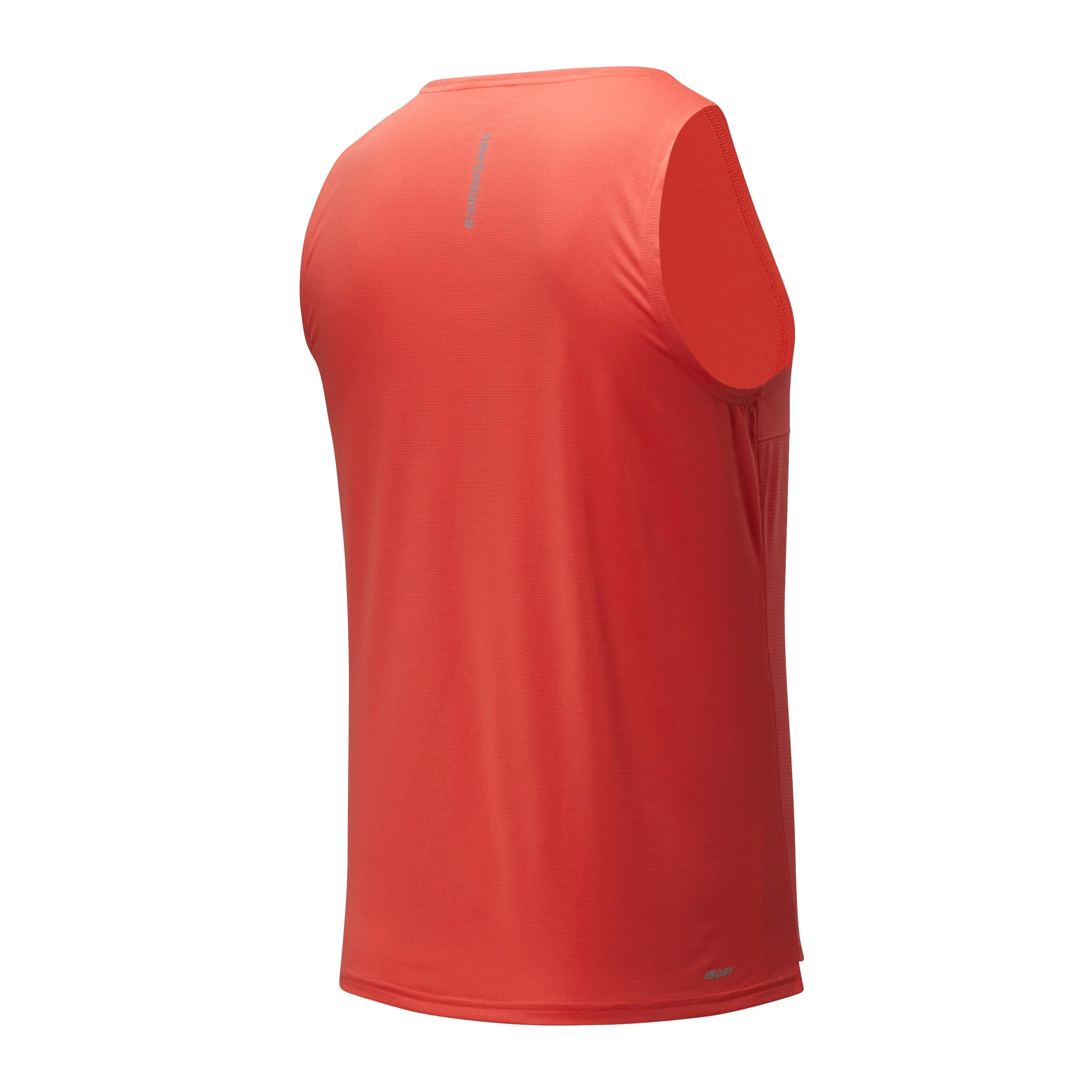 Polera Running Hombre New Balance Accelerate Singlet Naranja