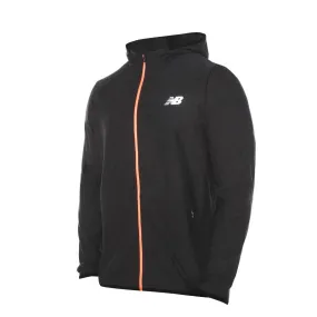 Polerón Running Hombre New Balance Full Zip Negro