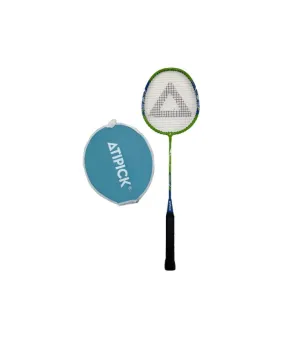 Raqueta de Bádminton Atipick-12 Con Funda Azul Verde