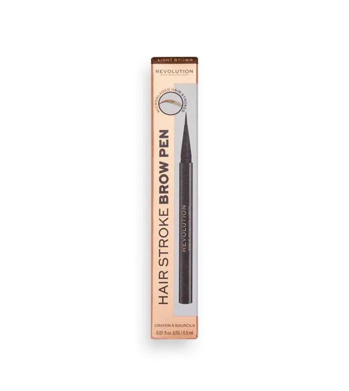 Revolution - Lápiz de cejas Hair Stroke Brow Pen - Light Brown