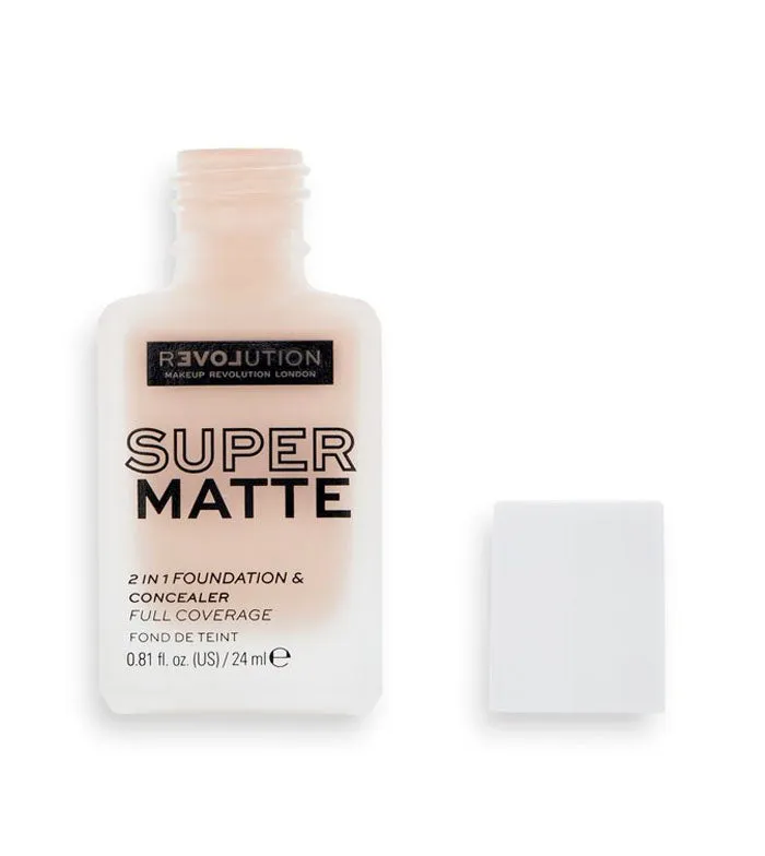 Revolution Relove - Base de maquillaje Super Matte - F4