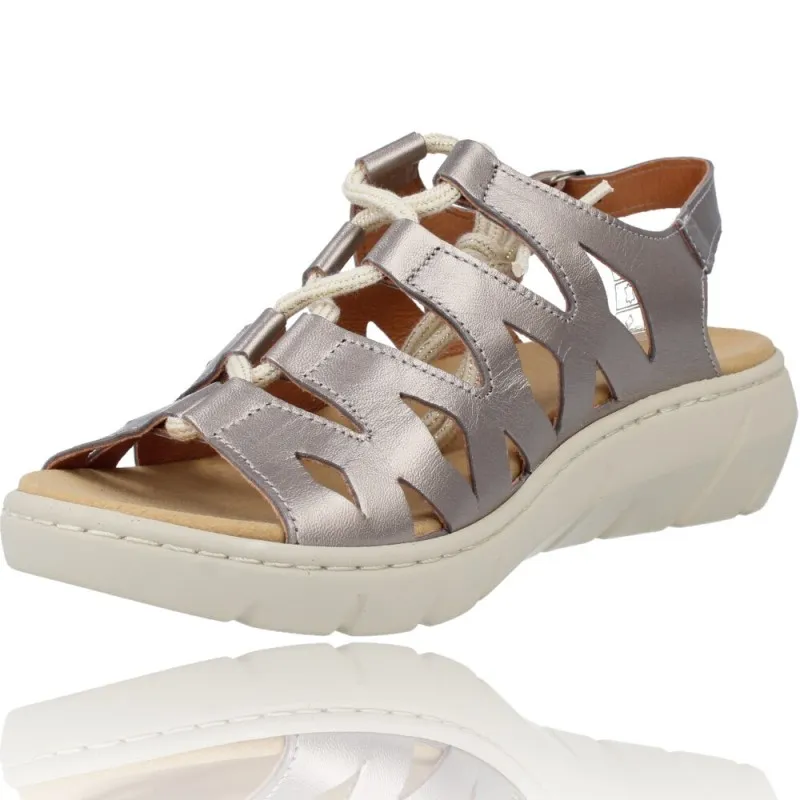 Sandalias Casual con Cordones para Mujer de Calzados Vesga 845