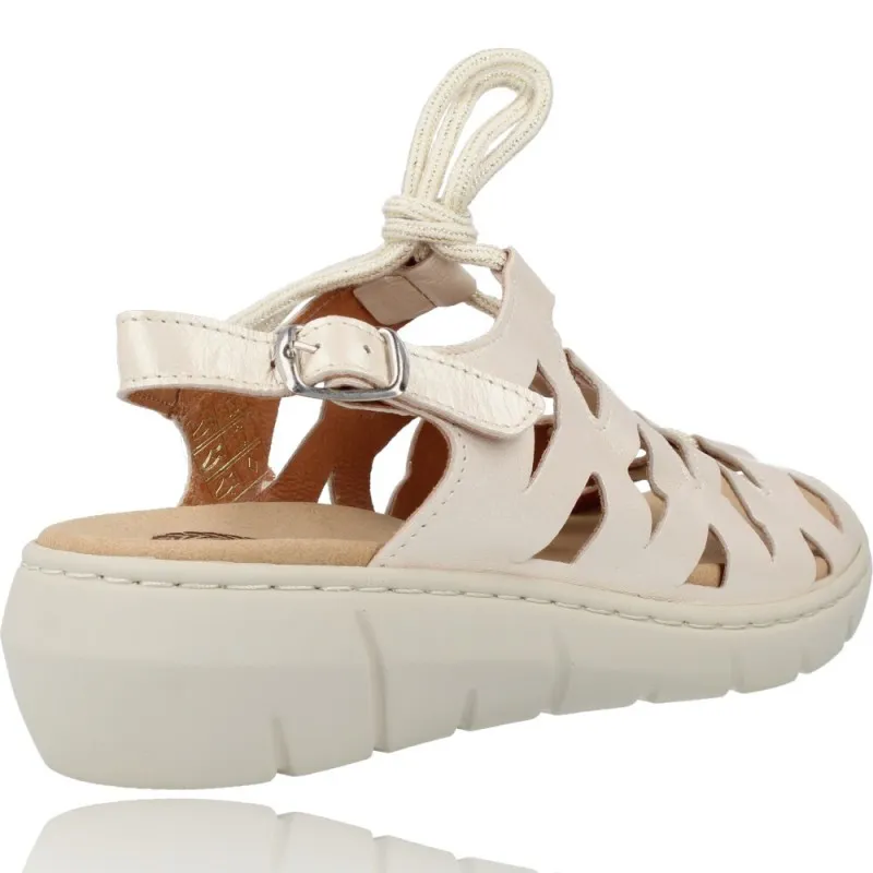 Sandalias Casual con Cordones para Mujer de Calzados Vesga 845